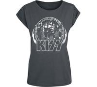 Kiss Vintage Circle T-Shirt charcoal XL