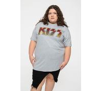 KISS Vintage Classic Band Logo T-Shirt in Grey | Size: Small Kiss Grey S