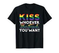 Kiss Whoever The Fuck You Want Gay Pride LGBT For Homosexual T-Shirt