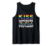Kiss Whoever The Fuck You Want Gay Pride LGBT for Homosexual Tank Top