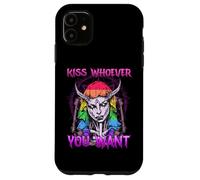 Kiss Whoever You Want I Satanic LGBT Baphomet I Equal Rights Case for iPhone 11