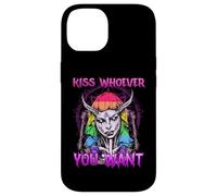 Kiss Whoever You Want I Satanic LGBT Baphomet I Equal Rights Case for iPhone 14