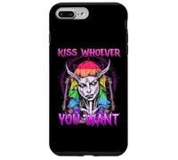 Kiss Whoever You Want I Satanic LGBT Baphomet I Equal Rights Case for iPhone 7 Plus/8 Plus