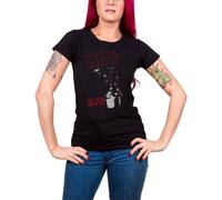 KISS Women's Do You Love Me Skinny Fit T-Shirt in Black | Size: XL Kiss Black XL
