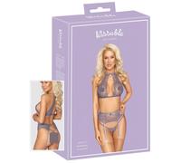 Kissable - lace lingerie set (purple) - L/XL