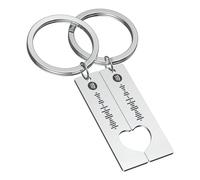 KISSBELLY Custom Spotify Code Keyring, Personalised Music Spotify Engraved Keychain Matching Heart Couples Car Keychains Gifts