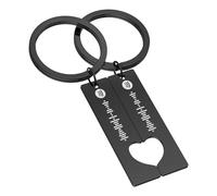 KISSBELLY Custom Spotify Code Keyring, Personalised Music Spotify Engraved Keychain Matching Heart Couples Car Keychains Gifts