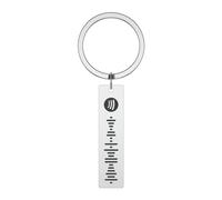 KISSBELLY Custom Spotify Keyring, Personalised Scannable Spotify Code Keychain Spotify Music Song Code Car Keyring Gifts for Men