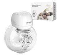 KISSBOBO Breast Pumps Electric, Wearable Hands Free Automatic, 2 Modes & 9 Levels with LCD Display, Rechargeable Wireless Breasts Milk 21mm/24mm Flanges, 360.0 grams, 1800.0 milliliters, Pack of 1