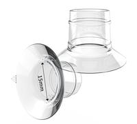 Kissbobo Flange Insert 15mm, Compatible with Kissbobo1508/1508Pro/Lansinoh/momcozyS9/S10/S12/Willow/Elvie/TSRETE,Portable Breast Pump Shields/Flanges,Milk Collector 24mm Universal