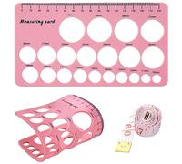 KISSBOBO Nipple Ruler, Essential Flange Sizing Measurement Tool for Breast Pump, Soft Silicone Flange Size Measure, Breast Flange Measuring Tool, Must-Have for New Mums/Women（Pink ）