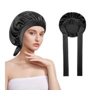 KissDate 100% Mulberry Silk Bonnet for Sleeping, 19 Momme Silk Bonnet Natural Silks Hair Wrap for Sleeping, Silks Sleep Cap with Tie Band for Women Hair Care