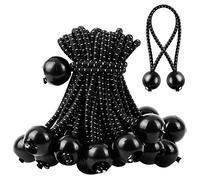 KissDate 35Pcs Ball Bungee Cords,Elastic Bungee Cord Tarp Bungee Cords with Balls 4 inch Tarpaulin Ties Down Elastic Rope Tent Banners Gazebo Canopy Bungees Cords