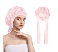 KissDate Mulberry Silk Bonnet for Sleeping, 19 Momme 100% Silk Sleep Cap Natural Silks Hair Wrap for Sleeping, Silks Bonnet with Tie Band for Women Hair Care