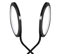 KissDate Whiteboard Tape Grid Marking Tape, 3 mm Width Colored Self Adhesive Whiteboard Gridding Tape Chart Tape for Office Grid Marking (2pack black)