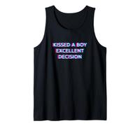 Kissed A Boy Excellent Decision Gay Men Pride Ally LGBTQ Tank Top