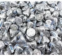KISSES BULK - 2 LBS Milk Chocolate Candy, Best & Freshest Chocolate Kisses Silver Foils - Individually Wrapped Bulk Pack for Birthday Cake, Christmas, Gifts, Candy Boxes & Recipes