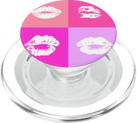 Kisses Lips Pattern Love Valentine PopSockets PopGrip for MagSafe
