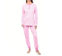 Kisses&Love KLP1 women's long-sleeved winter pajamas Pink
