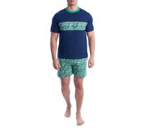 Kisses&Love Men's Short-Sleeved Cotton Summer Pajamas KL30000 Dark Blue