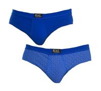 Kisses&Love Pack-2 KLS4 Men's Basic Open Briefs