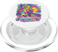 Kissimmee Florida Rainbow Alligator 80s Retro Souvenir PopSockets PopGrip for MagSafe