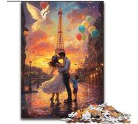 Kissing Couple 1000 Piece Jigsaw Puzzles for Adults & Teens, Educational Stress Relief Toy for Is Ideal As A Gift for The Whole Family (50x75cm)