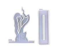 Kissing Couple Silicone Mold Epoxy Resin Base Mould Creative Home Ornament Romantic Valentine Day Statue Desktop Decors Casting Mould Valentine Day Wood Home Passionate Lovers Statues Creative Home