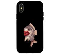 Kissing Fish With Big Lips Funny Surreal Meme Case for iPhone X/XS