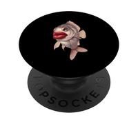 Kissing Fish With Big Lips Funny Surreal Meme PopSockets Adhesive PopGrip