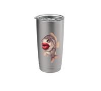 Kissing Fish with Big Lips Funny Surreal Meme Stainless Steel Insulated Tumbler