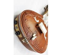 KISSING FISHES DEEP CARVING FULL CEDAR WOOD CONSTRUCTION INDIAN ACOUSTIC ELECTRIC PRO SITAR