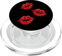 Kissing Lips | Kissing Face | Red Lipstick Kissing On Kiss PopSockets PopGrip for MagSafe