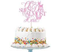 Kissing My Teens Goodbye Cake Topper, Happy 20th Birthday Decorations, Funeral for My Youth/20&Fabulous, Happy 20 Years Old Birthday Anniversary Party Decoration Supplies (Oh Deer She's Almost Here)