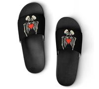 Kissing Skull Unisex Beach Slippers & Pool Slides Anti-Slip House Shoes for Home Outdoor