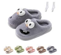 Kissing Slippers Tongue, Tongue Kiss Slippers Couples, Plush Thick Sole Comfy House Cotton Shoes for women men (Gray, uk, Adult, Women, 8, Numeric Range, UK Footwear Size System, 9, Medium)