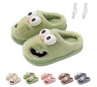 Kissing Slippers Tongue, Tongue Kiss Slippers Couples, Plush Thick Sole Comfy House Cotton Shoes for women men (Green, uk, Adult, Women, 7, Numeric Range, UK Footwear Size System, 7.5, Medium)