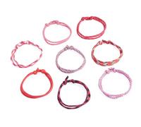KISSITTY 32Pcs Handmade Adjustable Bracelets Cord Adjustable Polyester Cord Braided Knot Rope Friendship Bracelets String for Women Jewelry Making Supplies Inner Diameter:2-1/8 to 4-3/4 Inch