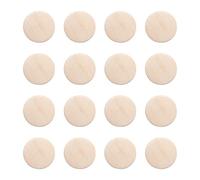 Kissitty 50-Piece Unfinished Wood Discs Flat Round Wooden Coin Circles 1" (25mm) DIY Family Birthday Board Tags