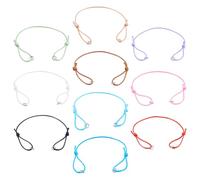 KISSITTY Adjustable Braided Lucky Cord Bracelet Colorful Mixing Nylon Thread Cord Woven Wrap Bohemian Friendship Bracelets and Charms for Women Men Custom Jewelry Craft Supplies Gifts, 11-22cm
