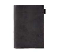 KISSKI Leather Journals for A5 Hardcover Notebook, Handmade Notebook Cover with Pen Holder, Writing Pad Cover Case with 88 Sheets 176 Lined Paper for Field Notes, Bible, Personal Planner, Dark Brown