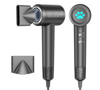 KISSLEAF Hair Dryer Professional High Speed Ionic Hairdryer with 200 Million Negative Ionic for Frizz Free Hair,Powerful Styling Fast Dry,Magnetic Diffuser 58dB Quiet Hairdryers for Women Men