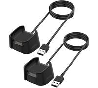 Kissmart Charger for Fitbit Versa, Replacement Charging Dock Cable with 3.3ft USB Cord for Fitbit Versa Smart Watch (2 Pack)