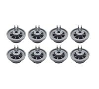 Kissmii 8PCS Dishwasher Replacement Rack Wheels Dishwasher Bottom Rack Basket Wheels Replacement Parts Kitchen Accessories