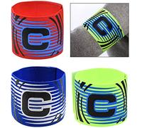 kissral 3 PCS Captain Armband Football Captain Armband Multicolor Adjustable Band Elasticated Soccer Captain's Armband for Football Hockey Rugby Multiple Ball Games Sports Adult