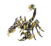 Kisss 3D Metal Puzzle for Adults, Mechanical Scorpion 3D Puzzles Metal Assembled Animal Model Kit, Steampunk Style DIY 3D Jigsaw Puzzle DIY STEM Toy