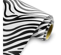 KISSWILL Leopard Heat Transfer Vinyl Animal Pattern HTV Vinyl Bundle Roll - 10 Inch x 5 Feet Iron on Vinyl Wild Animal Print HTV for Garment Clothing T-Shirt Decoration DIY (Zebra Print)