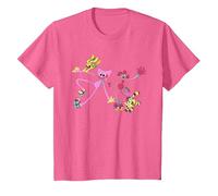 Kissy Missy Cat-Bee & Mommy Long Legs Skating Kids T-Shirt, Youth, Pink Heather, 3T