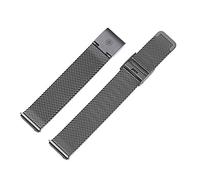 Kistanio Milanese Mesh Watch Strap Replacement Smart Watch Strap Wristband Replacement in 16 mm 18 mm 20 mm 22 mm up to 8 Colours, Gunmetal, EU 20, Bracelet