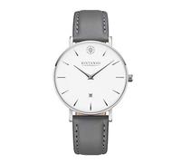 Kistanio Moyen SI-WH-L-GR Women's Watch Stainless Steel Sapphire Glass with Grey Leather Strap